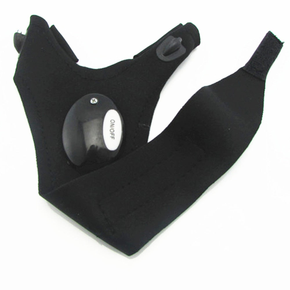 Waterproof Fishing Gloves Flashlight Hunting