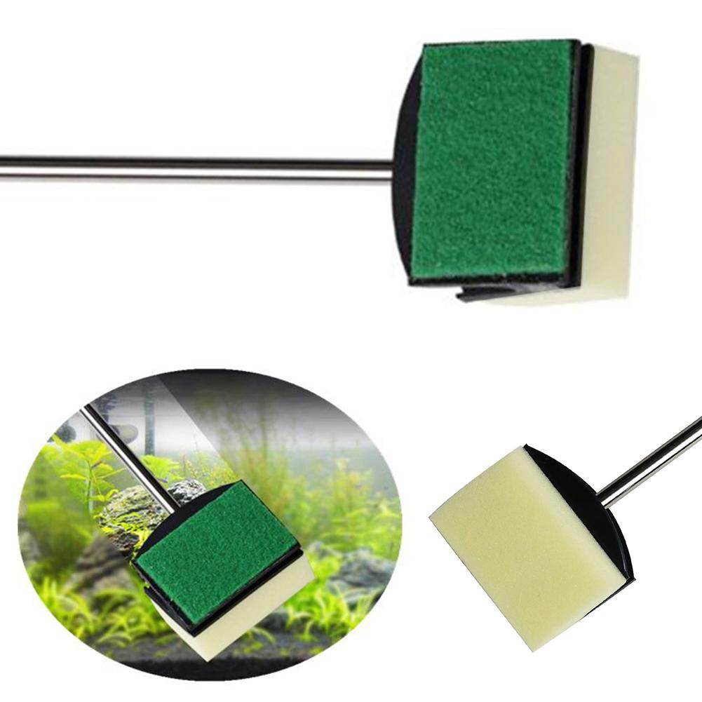 Long handled Tank  Brush Fish Tank Aquarium Cleaning Tool Double sided