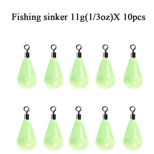 Luminous Fishing Weights Sinkers