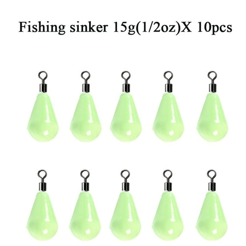 Luminous Fishing Weights Sinkers