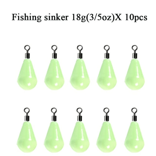 Luminous Fishing Weights Sinkers