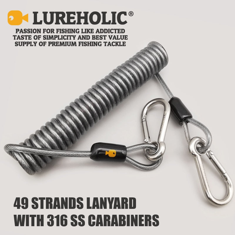 Lure Fishing Lanyard 49 Strands Of Steel Wire