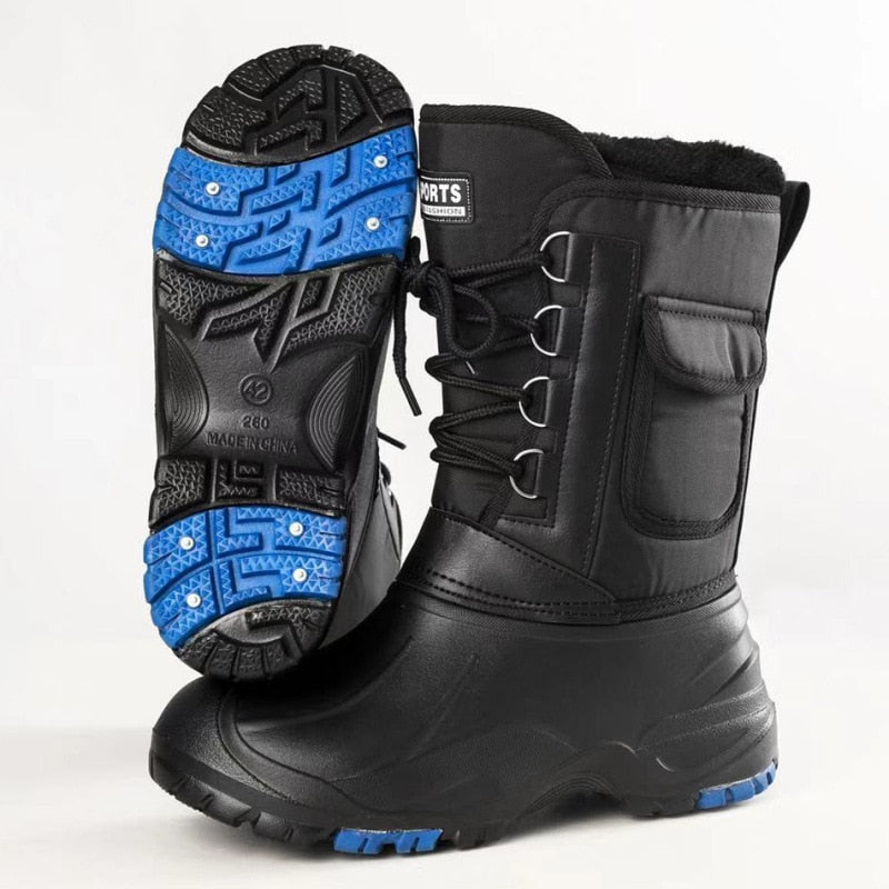 Men Winter Boots Warm Waterproof Sneakers for Fishing
