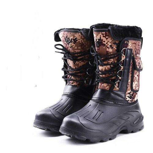 Men Winter Boots Warm Waterproof Sneakers for Fishing