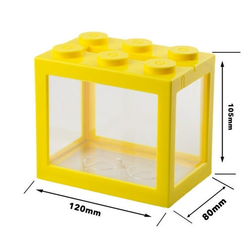 Mini Fish Tank Aquarium Creative Building Block Fish Cylinder