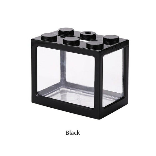 Mini Fish Tank Reptile Pet Box Stackable Aquarium Creative Building