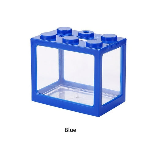 Mini Fish Tank Reptile Pet Box Stackable Aquarium Creative Building