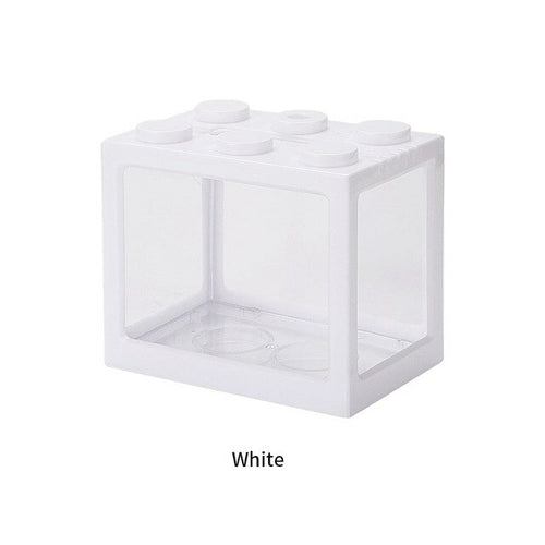 Mini Fish Tank Reptile Pet Box Stackable Aquarium Creative Building