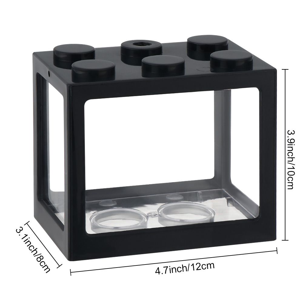 Mini Fish Tank Reptile Pet Box Stackable Aquarium Creative Building