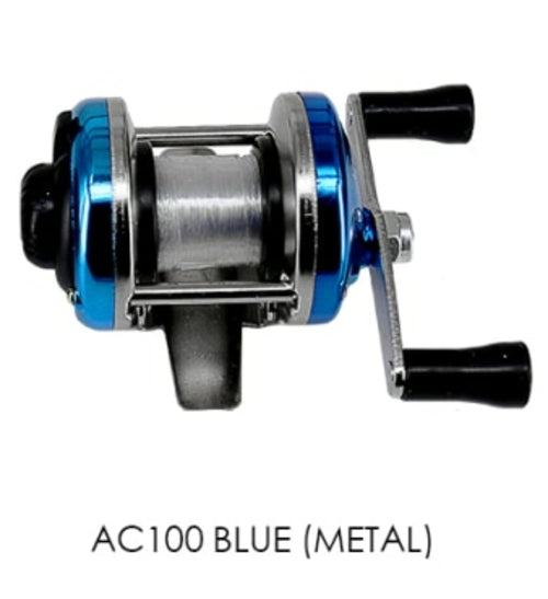 Mini Metal/Plasticl Drum Fishing wheel