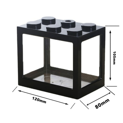 Mini Multicolor Stackable Building Blocks Ecological Creative Aquarium