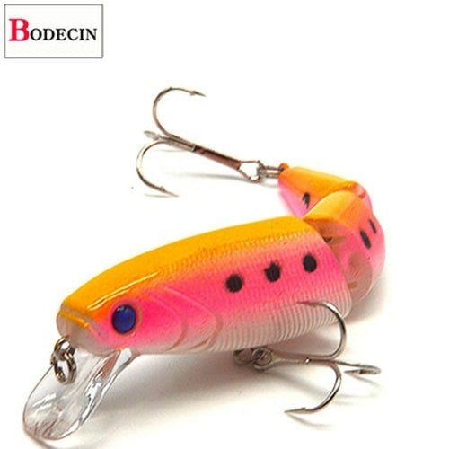 Multi Section Sea Bass Hard Fishing Lure 3D Fish Eyes 1PCS Crankbaits