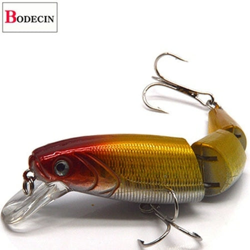 Multi Section Sea Bass Hard Fishing Lure 3D Fish Eyes 1PCS Crankbaits