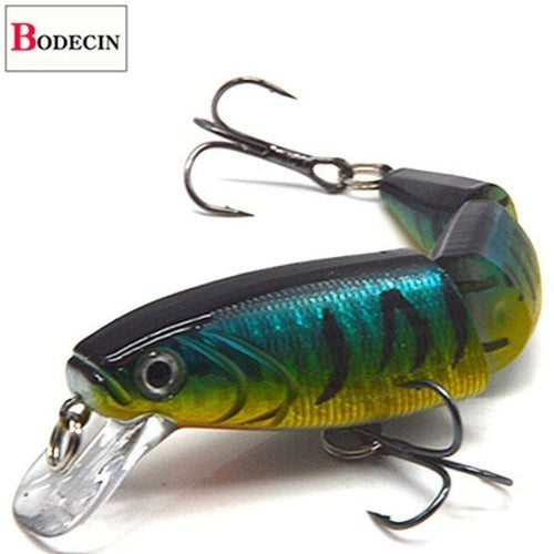 Multi Section Sea Bass Hard Fishing Lure 3D Fish Eyes 1PCS Crankbaits