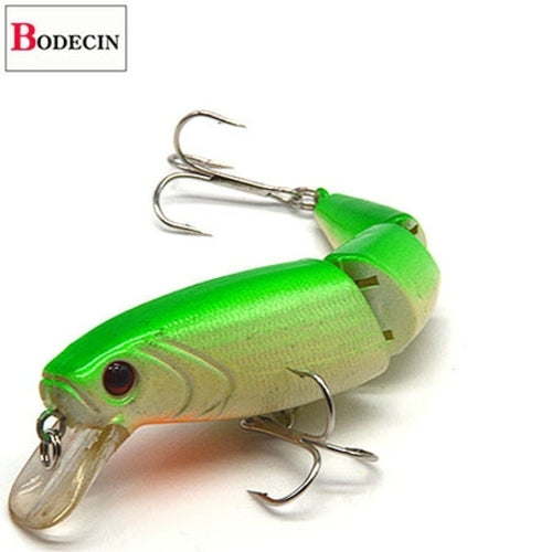 Multi Section Sea Bass Hard Fishing Lure 3D Fish Eyes 1PCS Crankbaits