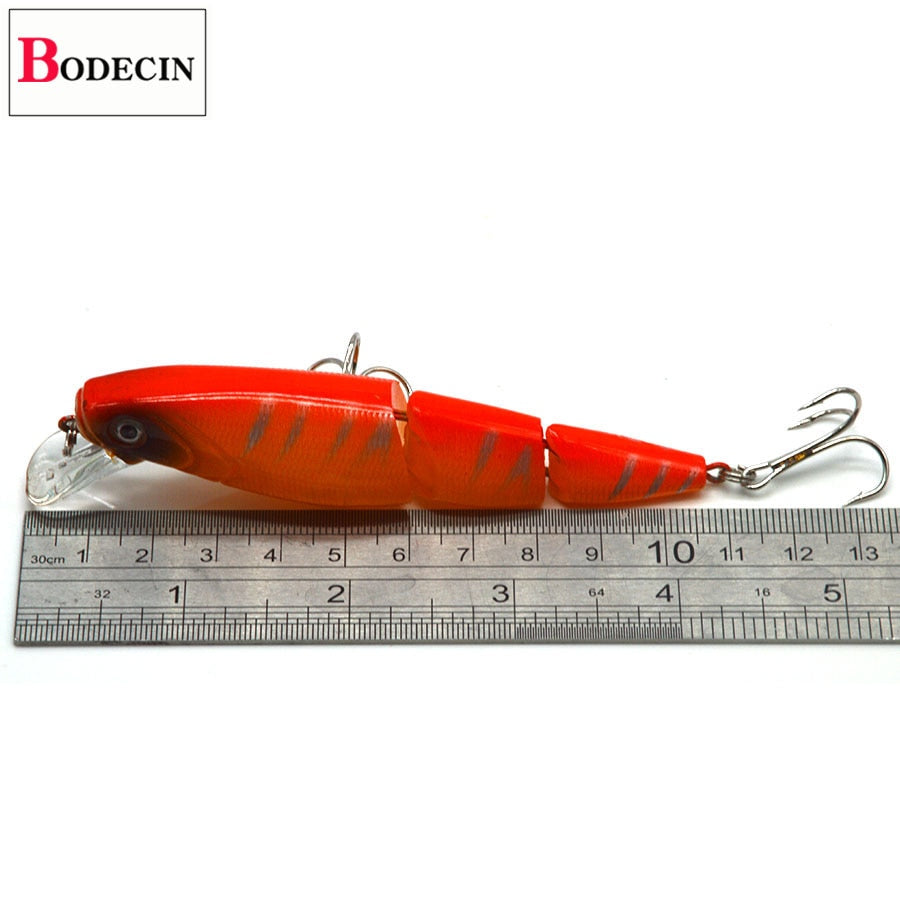 Multi Section Sea Bass Hard Fishing Lure 3D Fish Eyes 1PCS Crankbaits
