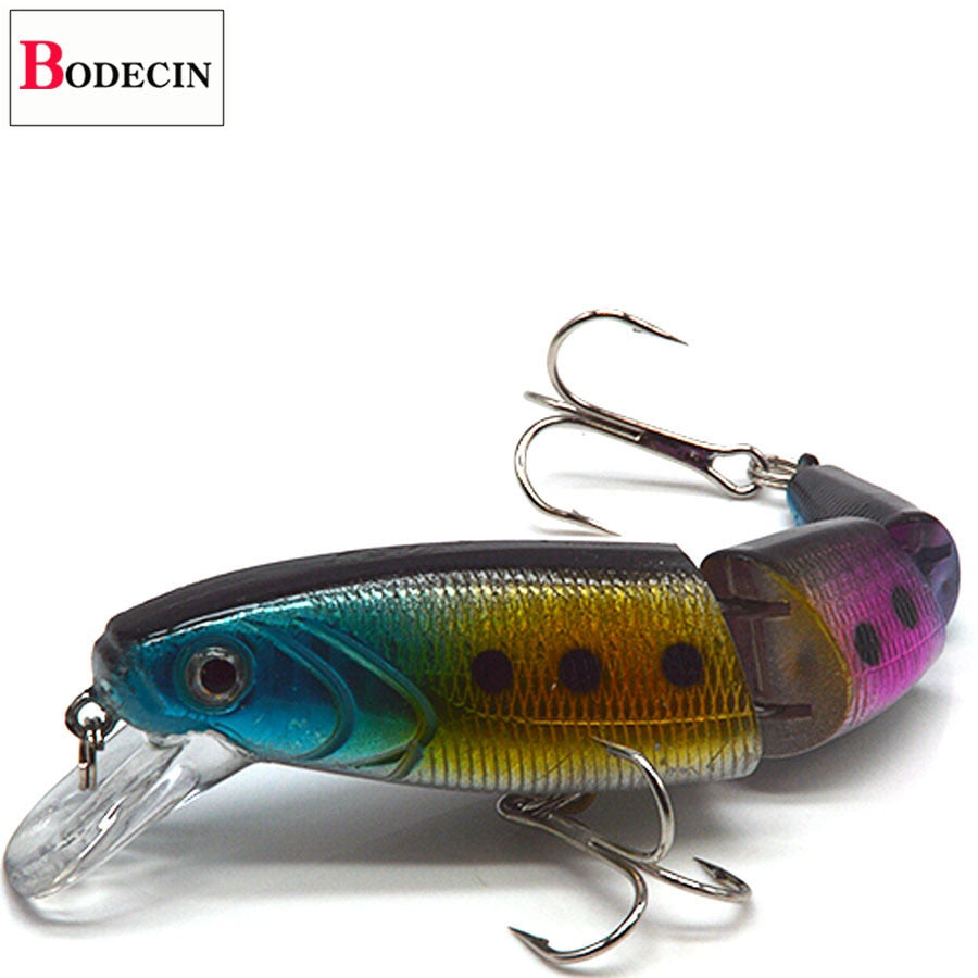 Multi Section Sea Bass Hard Fishing Lure 3D Fish Eyes 1PCS Crankbaits