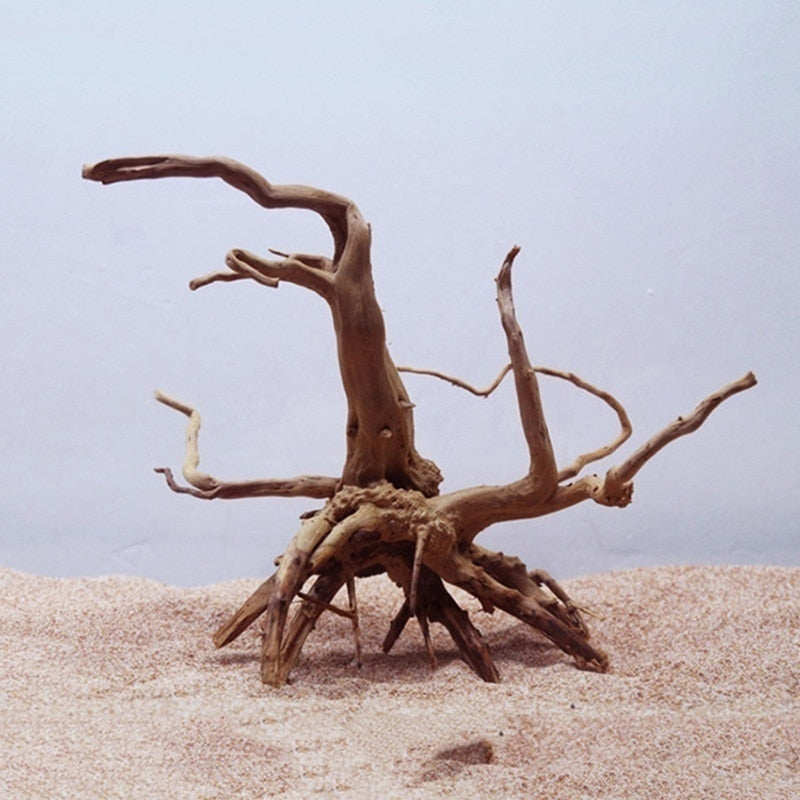 Natural Tree Trunk Driftwood Aquarium Fish Tank Reptile Cylinder