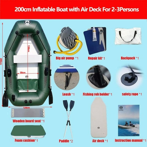 New 1-6 Persons Green Fishing Boat