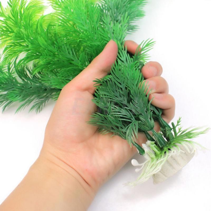 New Artificial Water Aquatics Green Grass Plant Lawn Aquariums Fish