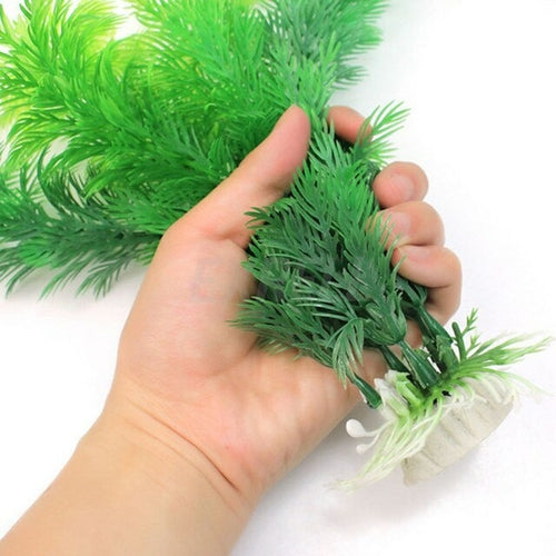 New Artificial Water Aquatics Green Grass Plant Lawn Aquariums Fish
