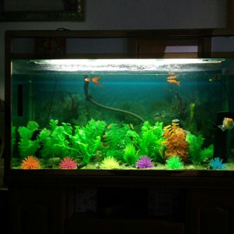 New Artificial Water Aquatics Green Grass Plant Lawn Aquariums Fish