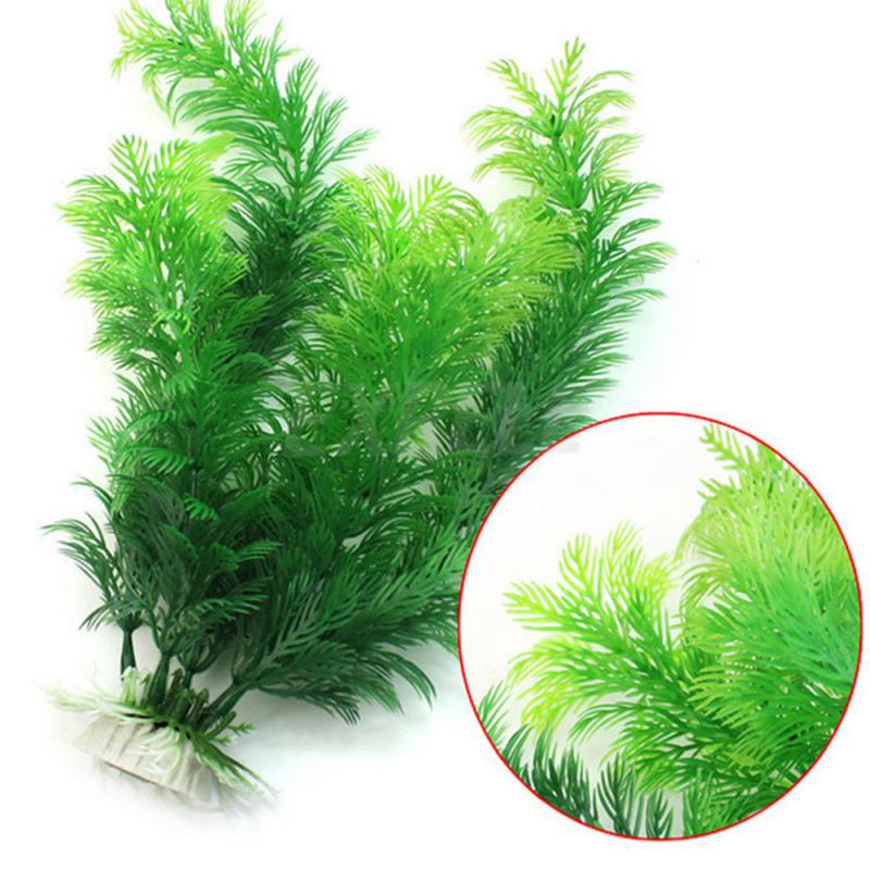 New Artificial Water Aquatics Green Grass Plant Lawn Aquariums Fish