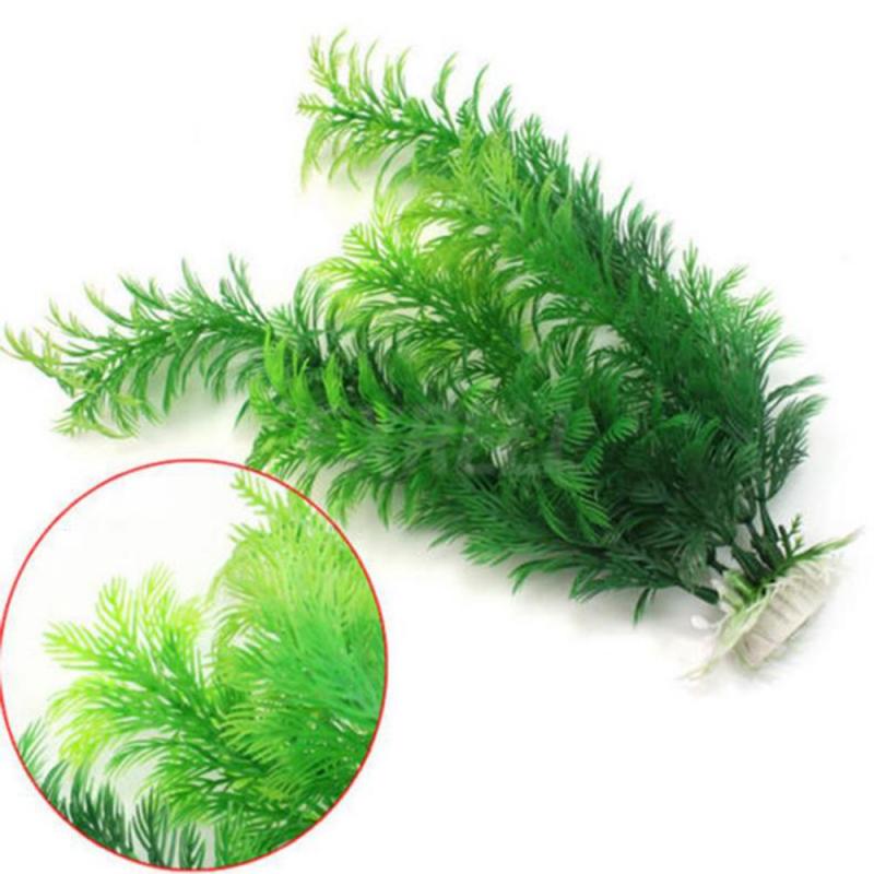 New Artificial Water Aquatics Green Grass Plant Lawn Aquariums Fish