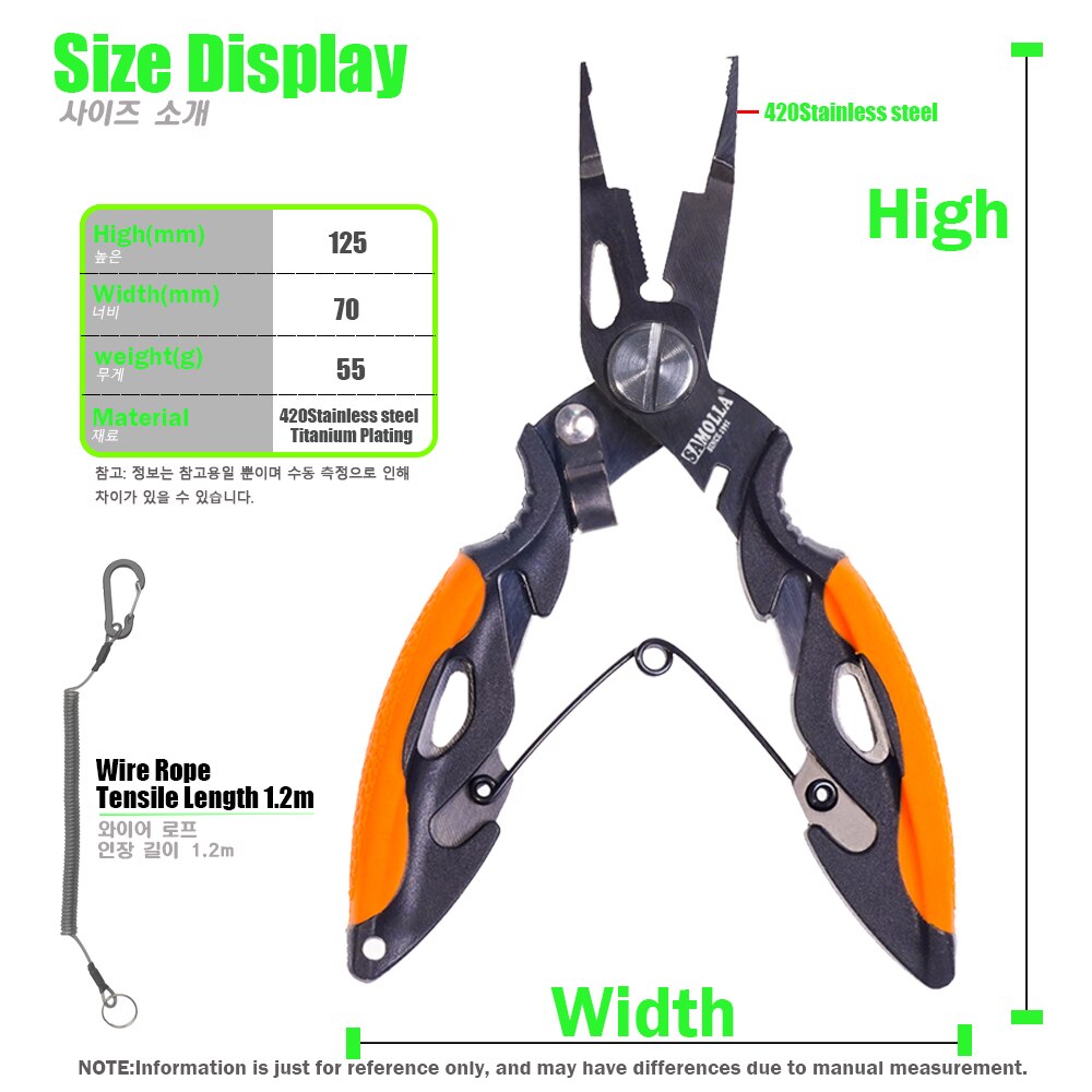 Fishing Pliers Accessories 420 Stainless Steel
