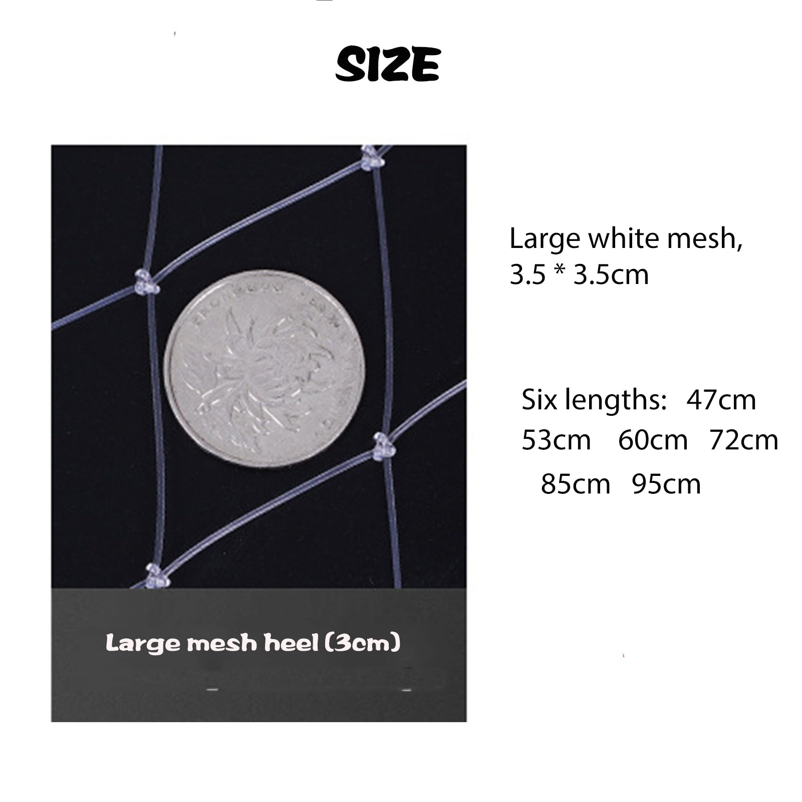Double Line Braided Mesh Fishing Landing Net
