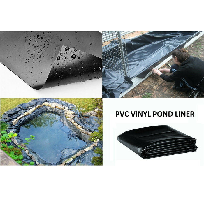 Outdoor Fish Pond Liner 5x10ft Waterproof