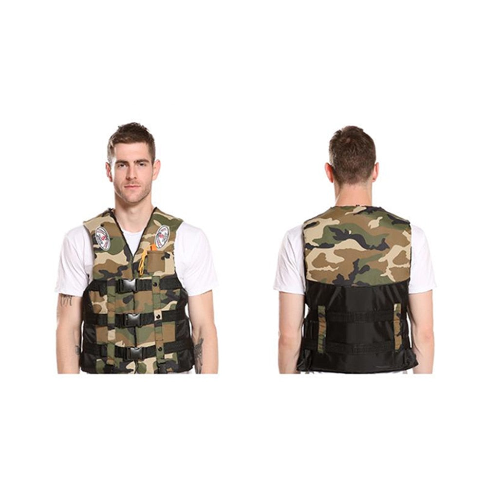 Life Vest Camouflage Drifting Life Jacket