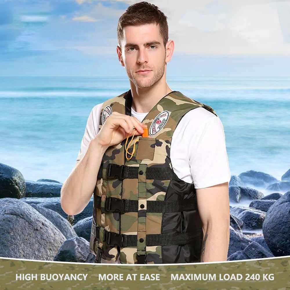 Life Vest Camouflage Drifting Life Jacket