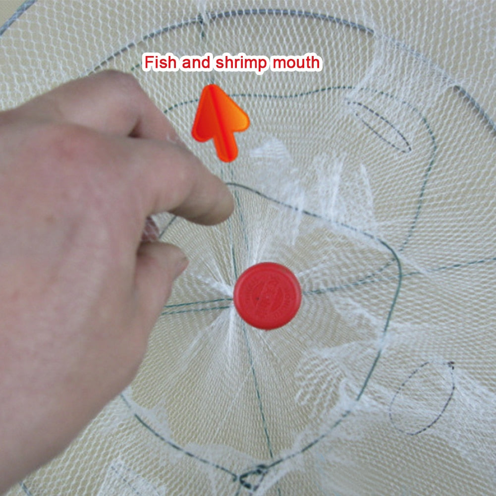 Outdoor Trap Minnow Round Foldable Shrimp