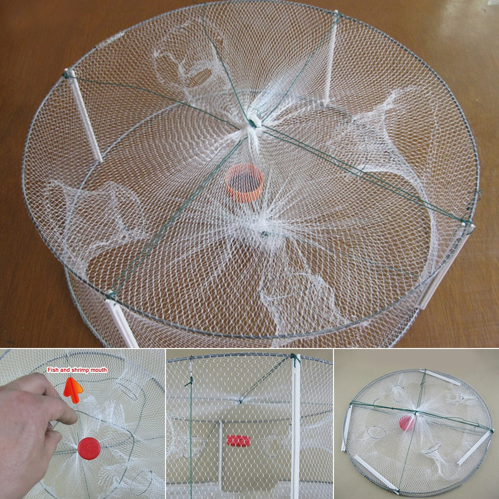 Outdoor Trap Minnow Round Foldable Shrimp