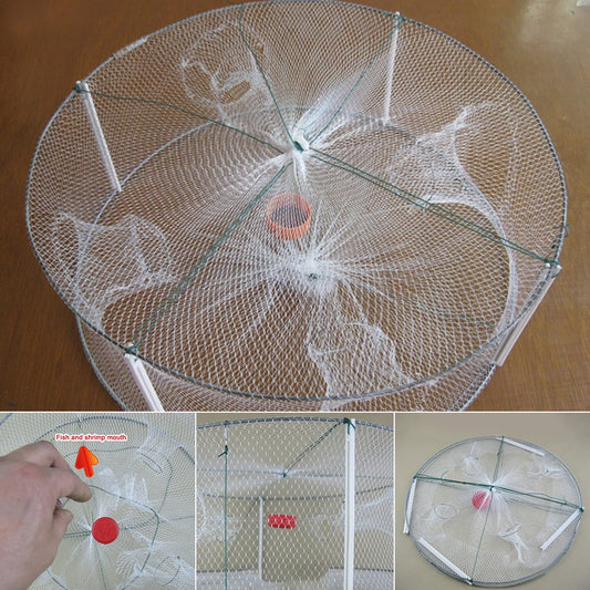 Outdoor Trap Minnow Round Foldable Shrimp