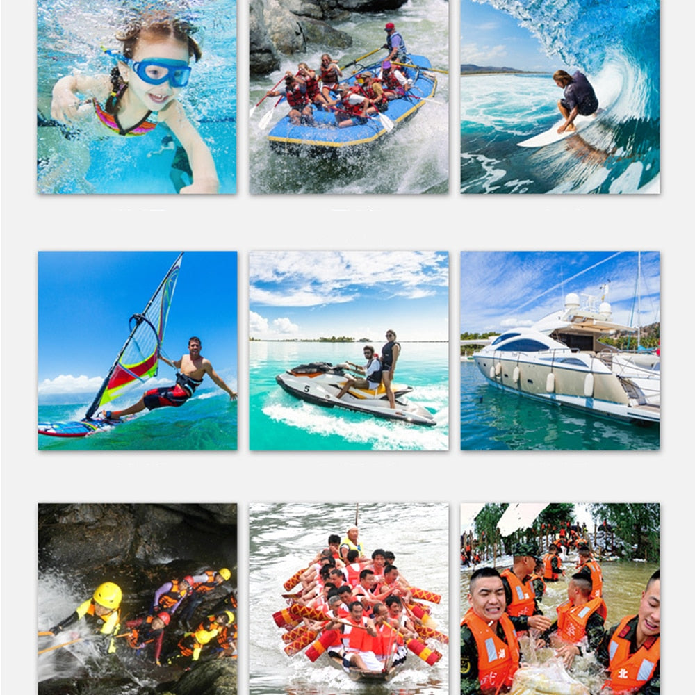 Outdoor Water Sports Rafting Neoprene Life Jacket For Children And