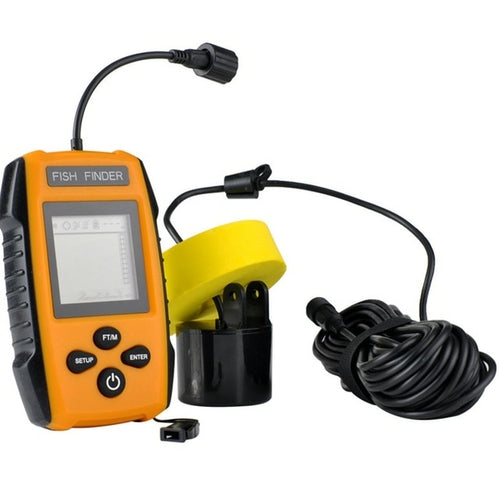 Wired Sonar Sensor Transducer Lcd Fish Finder Depth