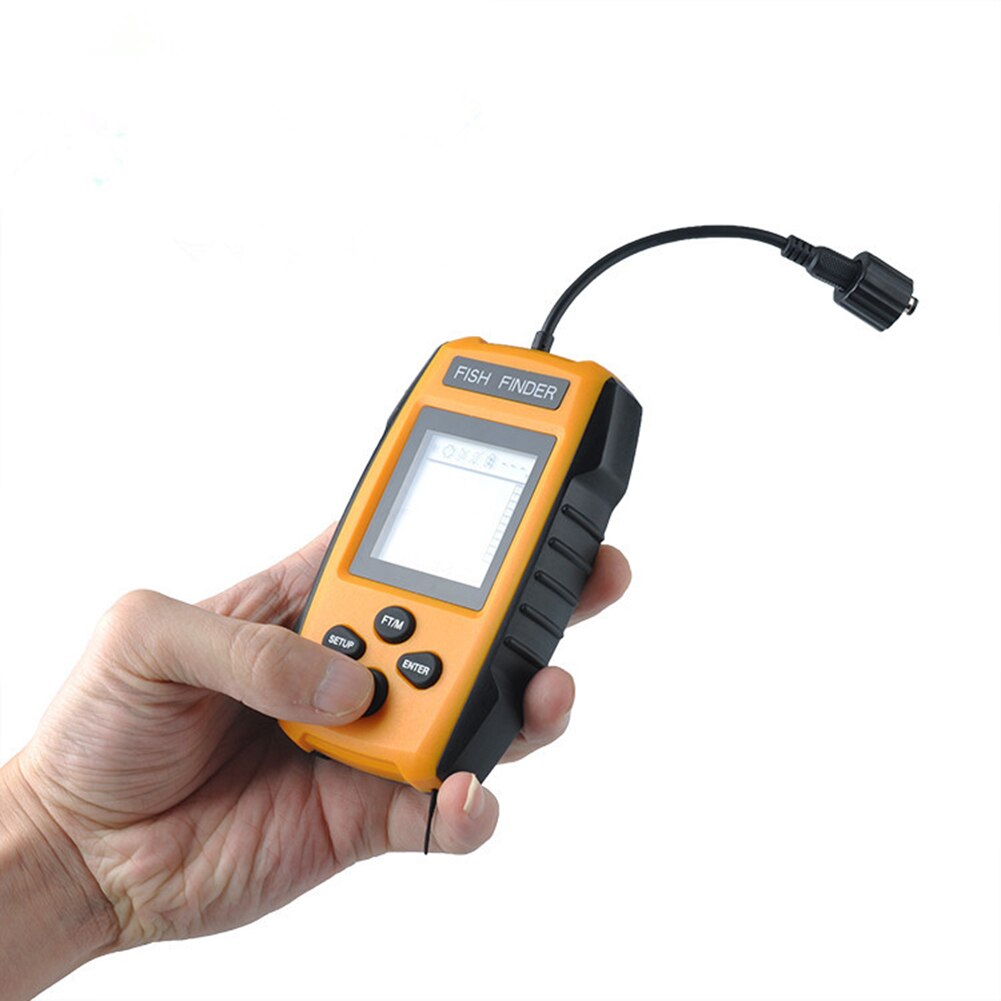 Wired Sonar Sensor Transducer Lcd Fish Finder Depth