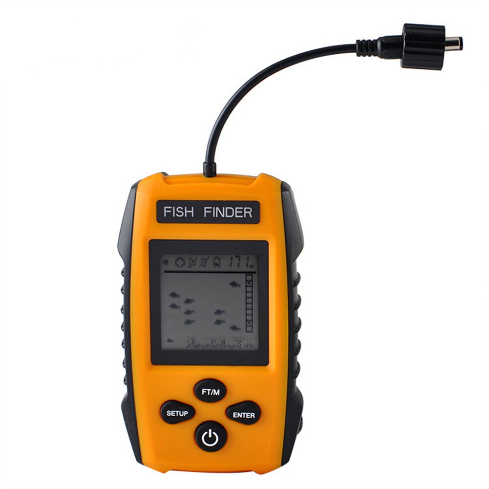 Wired Sonar Sensor Transducer Lcd Fish Finder Depth
