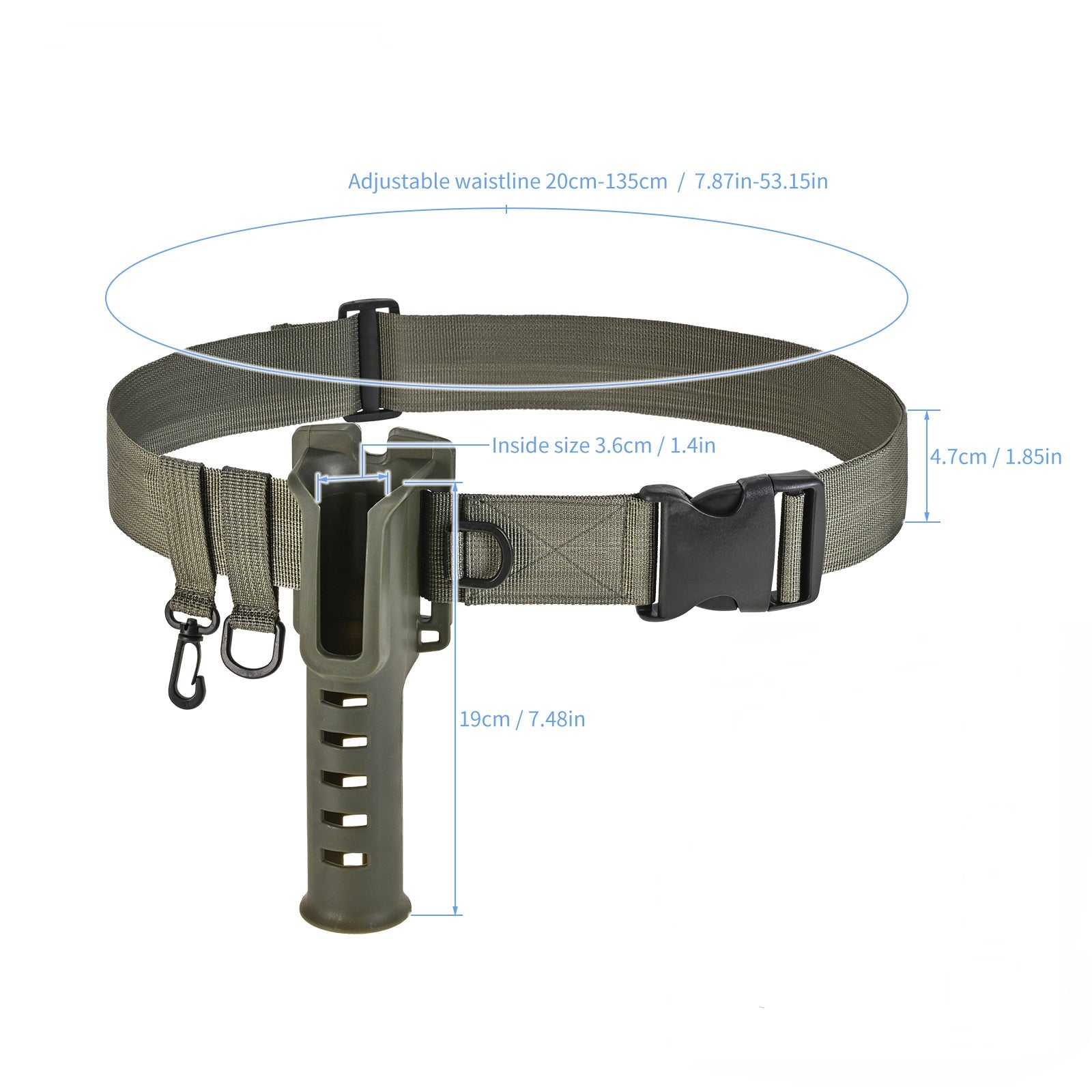 Portable Belt Rod Holder Fishing
