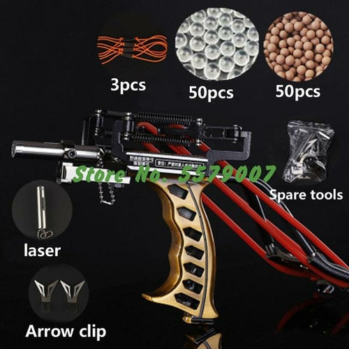 Powerful Laser Hunting Slingshot Rifle With Arrows