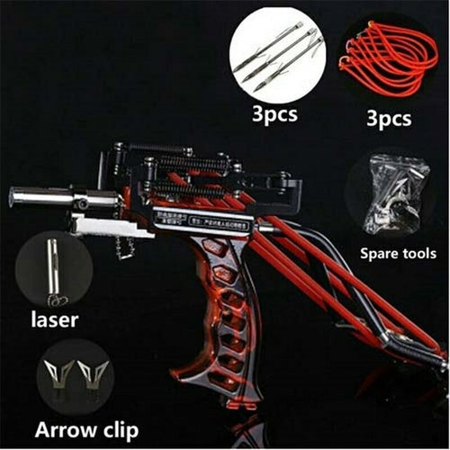 Powerful Laser Hunting Slingshot Rifle With Arrows