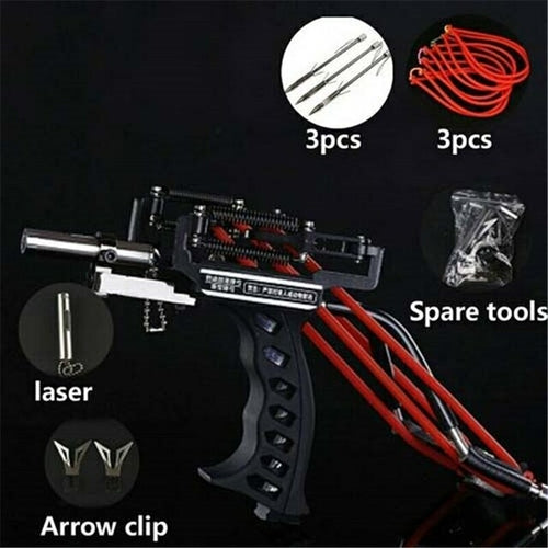 Powerful Laser Hunting Slingshot Rifle With Arrows