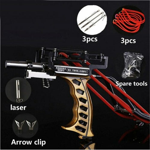 Powerful Laser Hunting Slingshot Rifle With Arrows