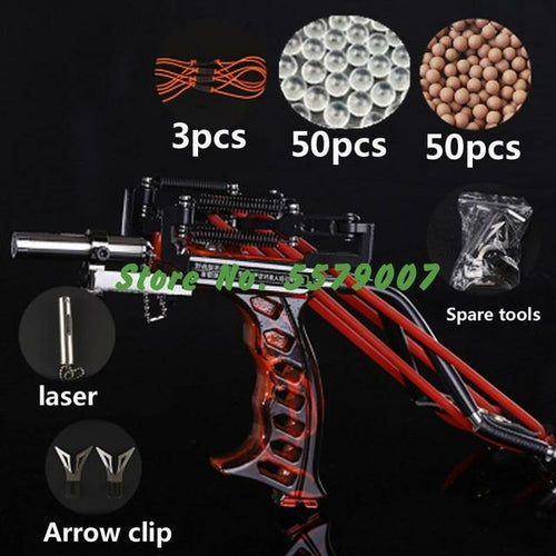 Powerful Laser Hunting Slingshot Rifle With Arrows