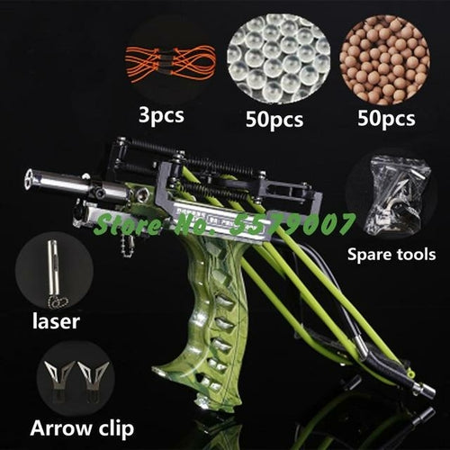 Powerful Laser Hunting Slingshot Rifle With Arrows