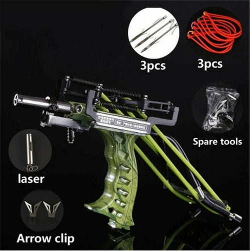 Powerful Laser Hunting Slingshot Rifle With Arrows