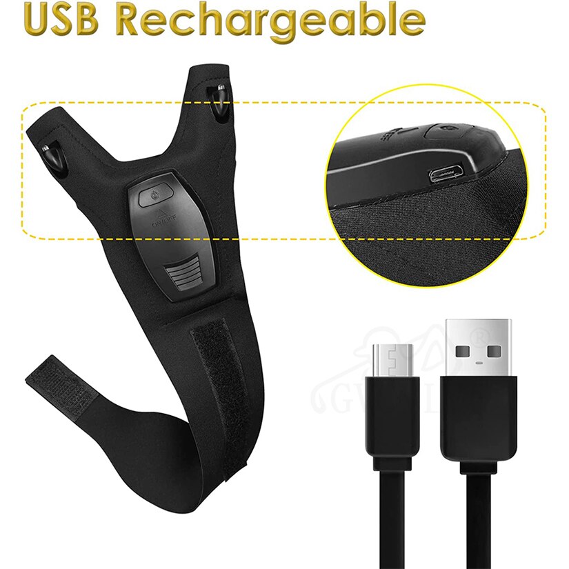 Rechargeable LED Flashlight Gloves