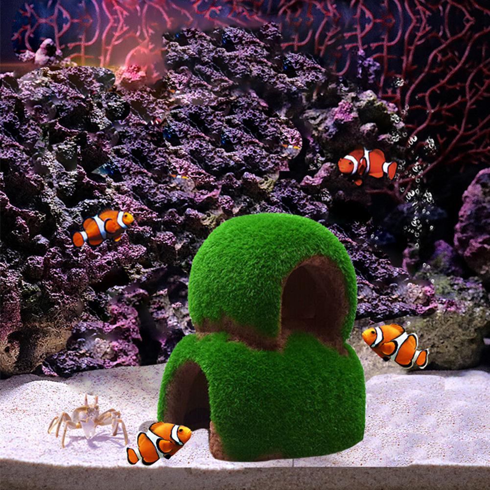 Moss House Hideout Fish Tank Aquarium
